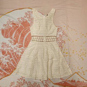 Floral lace cut out dress